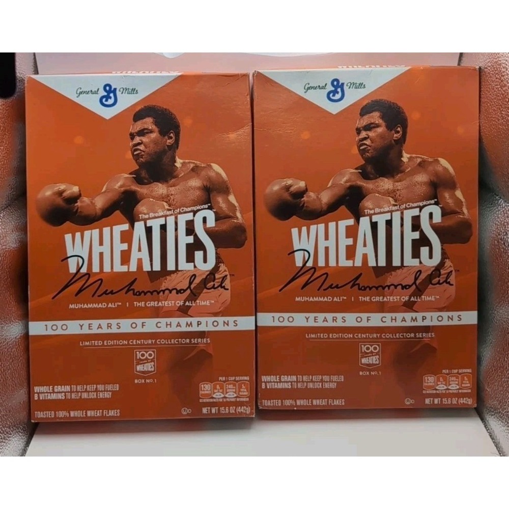 Wheaties 100 Years Of‎ Champions Limited Edition Century  lot of 2 Muhammad Ali